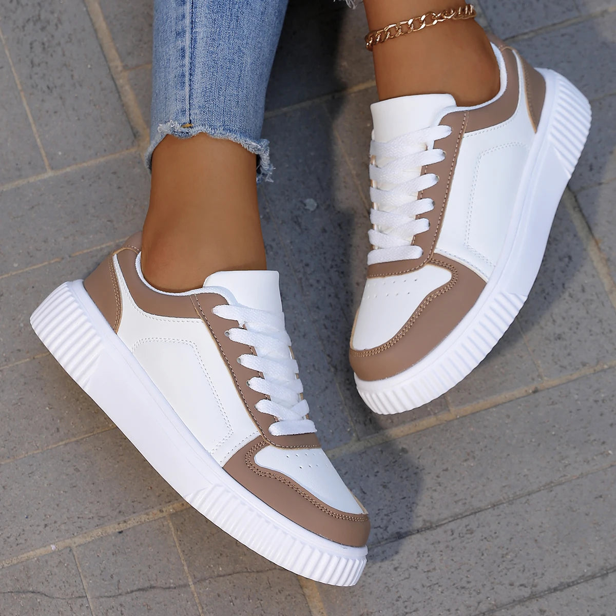 Women's Casual Sneakers Comfortable Non-Slip Design Synthetic 10