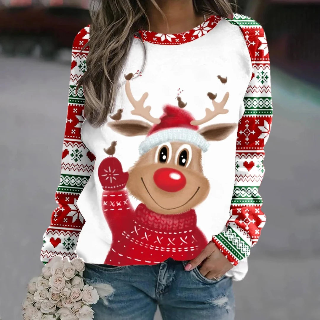 Women's Christmas Sweater, Cozy, Warm, Soft Blend Fabric 3
