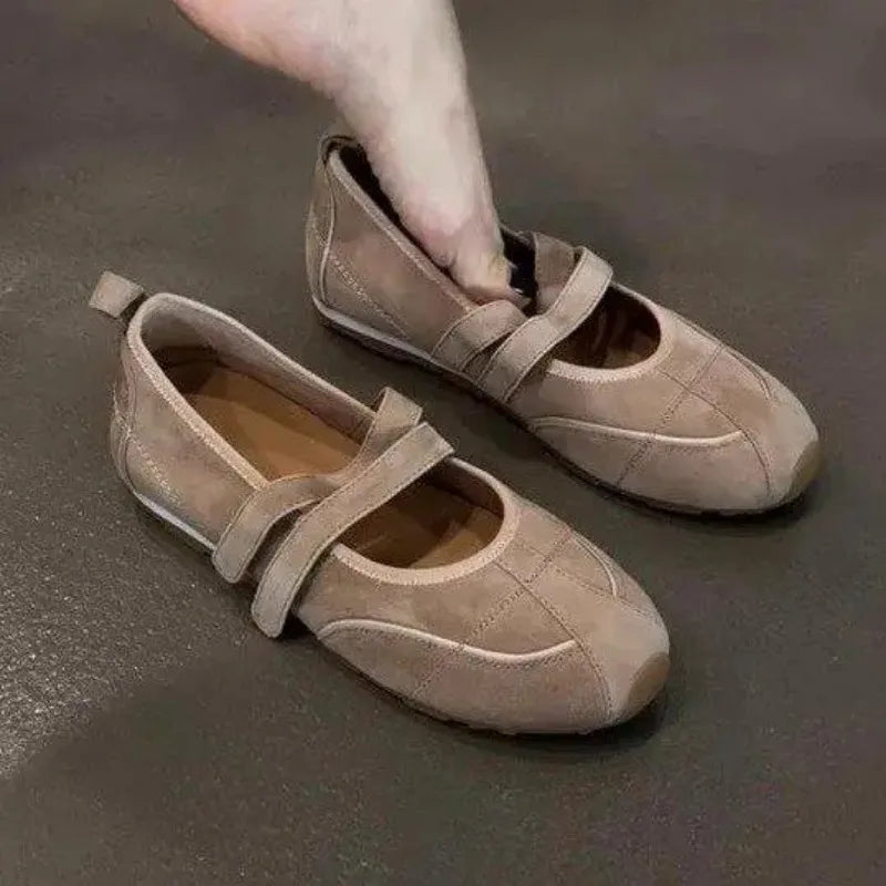 Women's Comfortable Ballet Flats Slip-On Soft Faux Leather 1