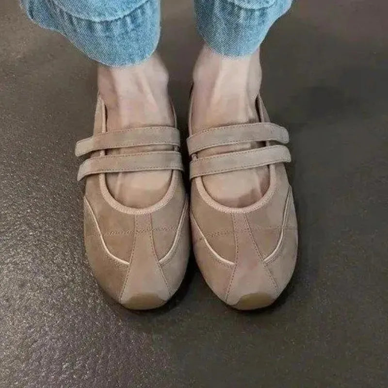 Women's Comfortable Ballet Flats Slip-On Soft Faux Leather 2