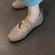 Women's Comfortable Ballet Flats Slip-On Soft Faux Leather 3