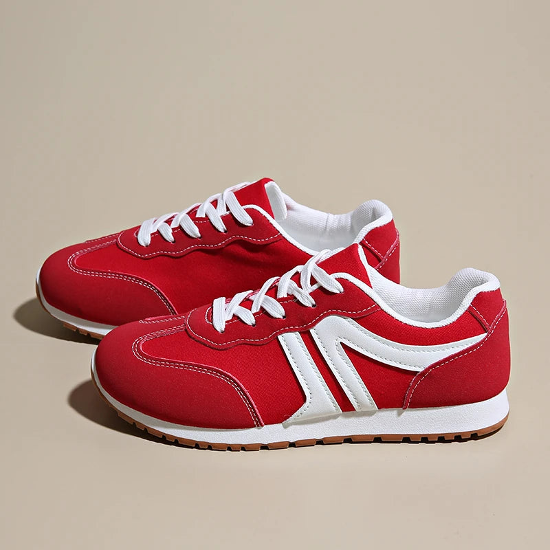 Women's Comfortable Lace-Up Sneakers Versatile Casual Footwear 2