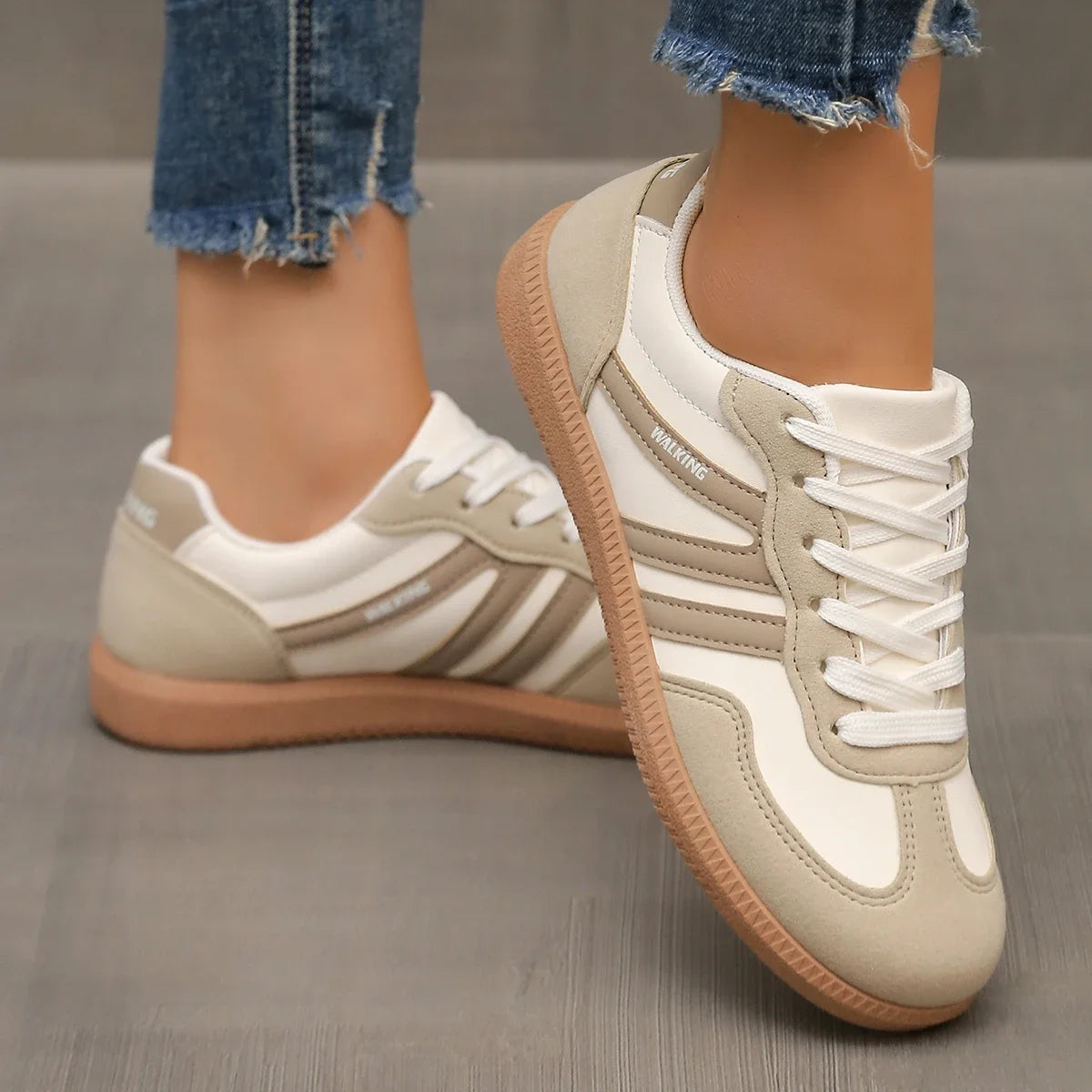 Women's Comfortable Slip-On Sneakers Trendy Design Synthetic 1