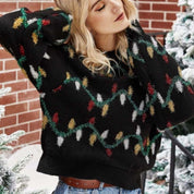 Women's Cozy Christmas Sweater Warm Knit 0