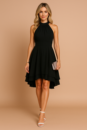 Women's Elegant Flared Dress Lightweight for Summer Cocktail Events 0