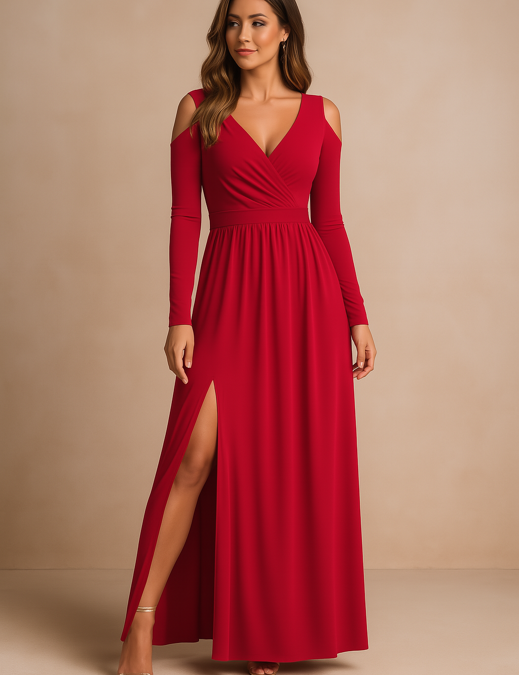 Women's Elegant Maxi Dress Lightweight Fabric for Special Occasions 2