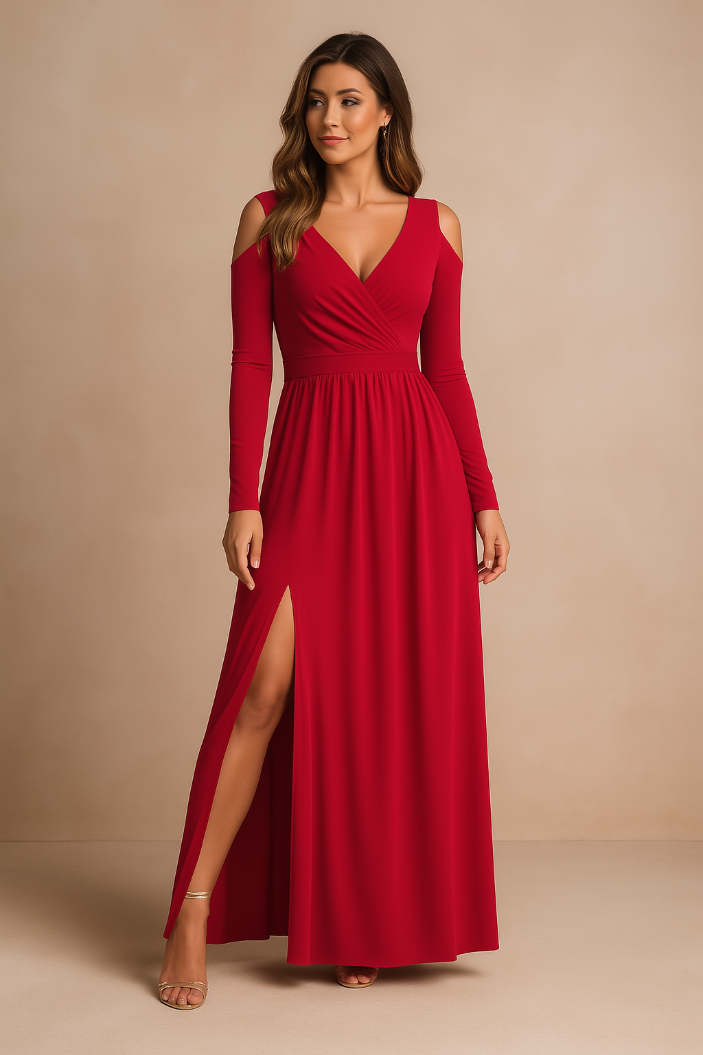 Women's Elegant Maxi Dress Lightweight Fabric for Special Occasions 2