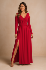 Women's Elegant Maxi Dress Lightweight Fabric for Special Occasions 2