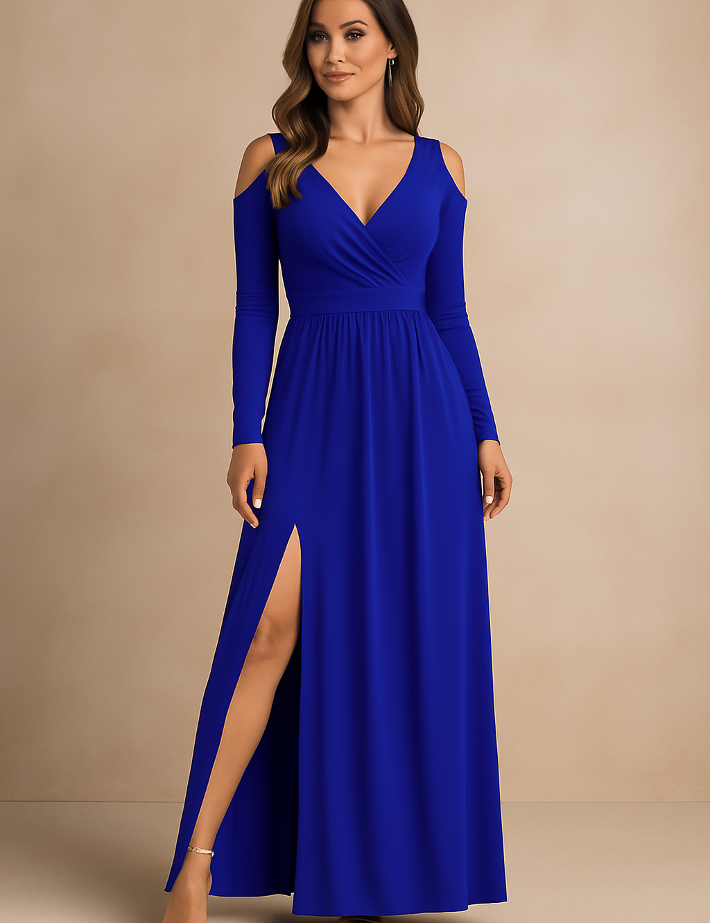 Women's Elegant Maxi Dress Lightweight Fabric for Special Occasions 3