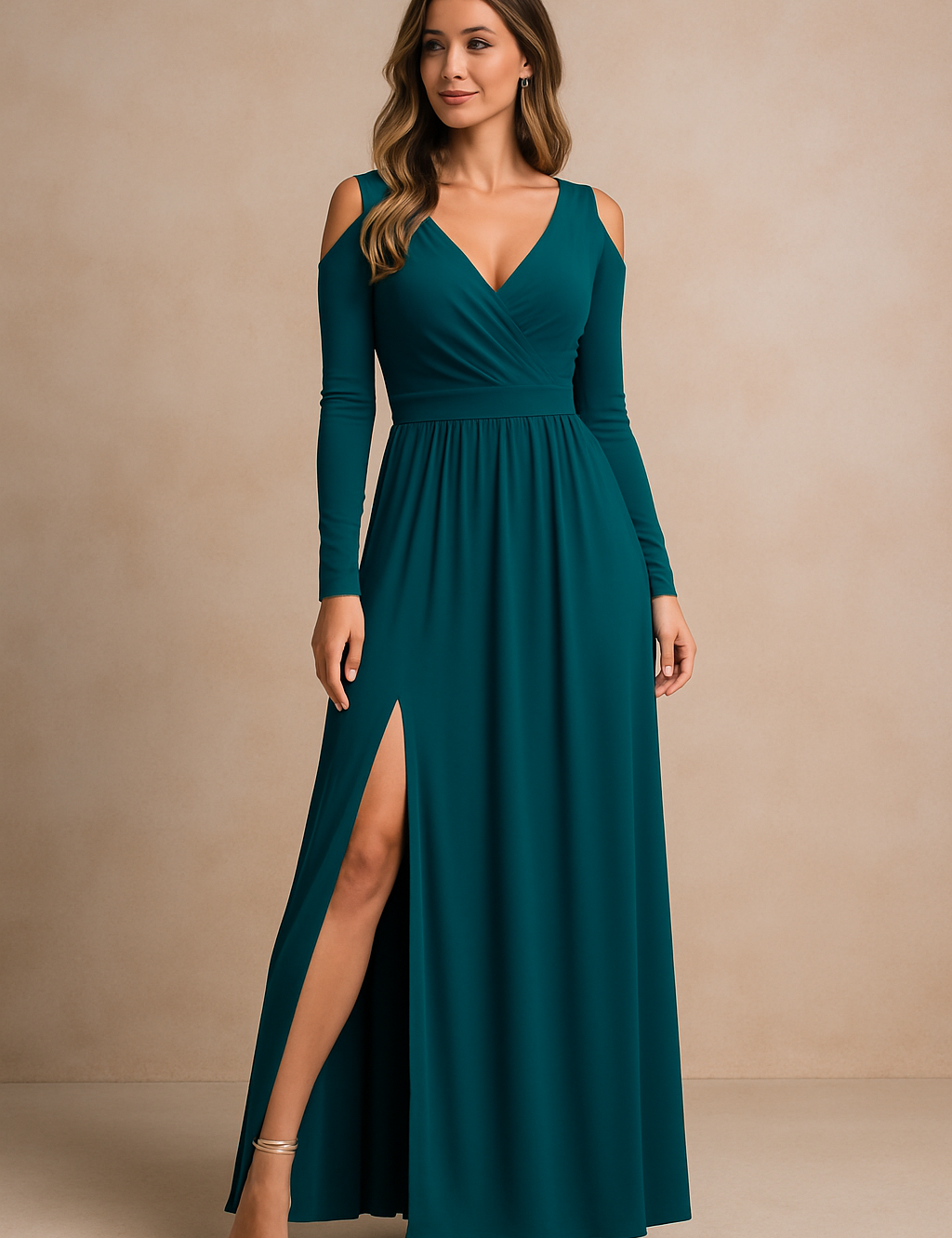 Women's Elegant Maxi Dress Lightweight Fabric for Special Occasions 4