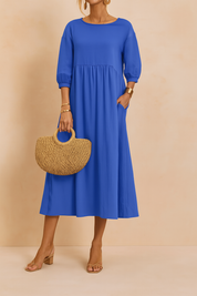 Women's Elegant Midi Dress Comfortable Soft Fabric 6