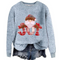 Women's Festive Long Sleeve Sweater, Cozy Knit 5