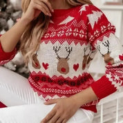 Women's Festive Sweater, Soft and Cozy Knit Fabric, Winter Wardrobe 0