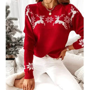 Women's Festive Warm Knit Sweater for Winter Parties 1