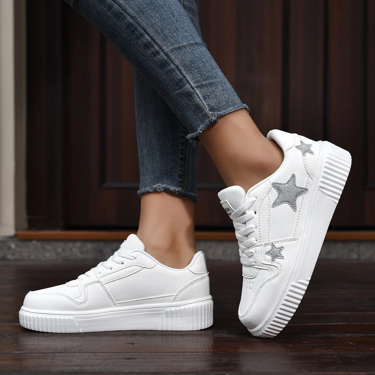 Women's Lightweight Casual Sneakers Breathable Synthetic 4