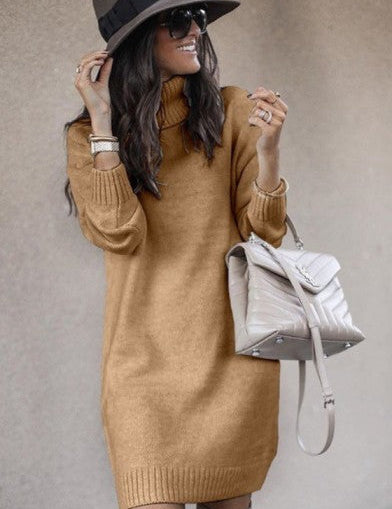 Women's Oversized Black Turtleneck Sweater Chic Acrylic for Fall and Winter 4