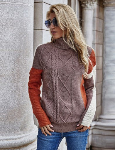 Women's Oversized Turtleneck Knitted Tunic 2