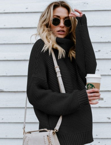 Women's Oversized Turtleneck Sweater Comfort and Elegance 0