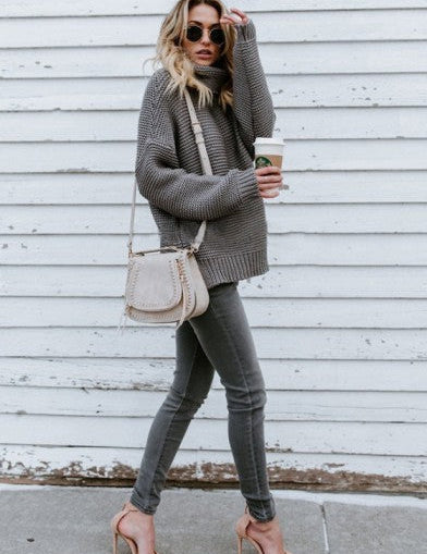 Women's Oversized Turtleneck Sweater Comfort and Elegance 2