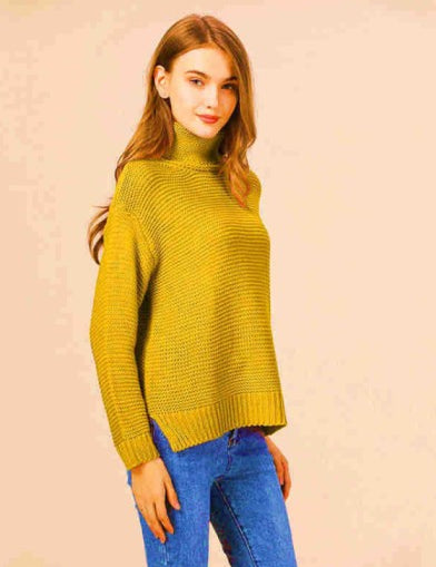 Women's Oversized Turtleneck Sweater Comfort and Elegance 4