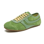 Women's Retro Lace-Up Sneakers Comfortable Synthetic 2