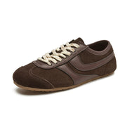 Women's Retro Lace-Up Sneakers Comfortable Synthetic 3