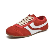 Women's Retro Lace-Up Sneakers Comfortable Synthetic 4