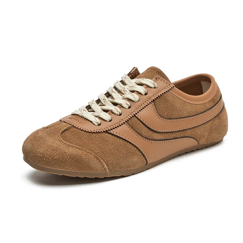 Women's Retro Lace-Up Sneakers Comfortable Synthetic 6