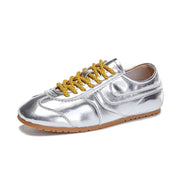 Women's Retro Lace-Up Sneakers Comfortable Synthetic 8