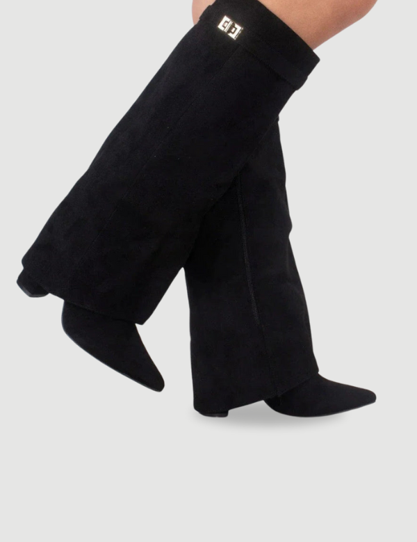 Women's Stylish Knee High Boots Comfortable Block Heel Synthetic Leather 0