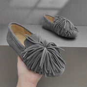 Women's Stylish Loafers Comfortable Faux Suede Slip-On Flats 9