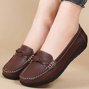 Women's Stylish Slip-On Loafers Comfortable Soft Leather 7