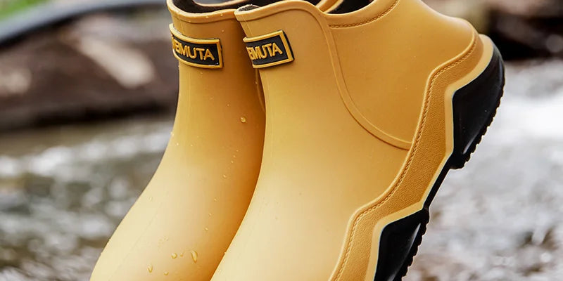 Women's Waterproof Ankle Boots Stylish Synthetic with Slip-Resistant Outsole 0