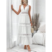 Elegant Womens Summer Maxi Dress with Lace Details – Lightweight Formal Wedding Guest Dress 2