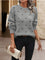 Womens Polka Dot Sweater, Casual Soft Knit with Round Neck – Elegant and Versatile for All Seasons 8