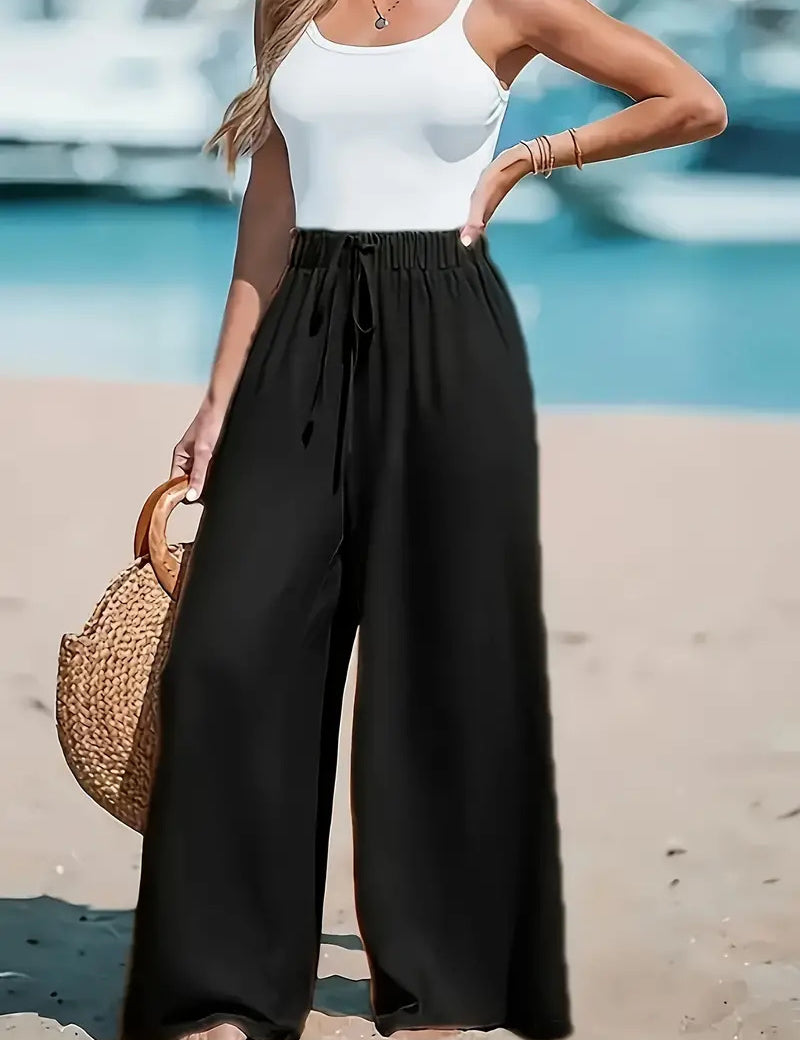 Mens Wide-Leg Trousers Modern Comfortable High-Quality Fabric 7