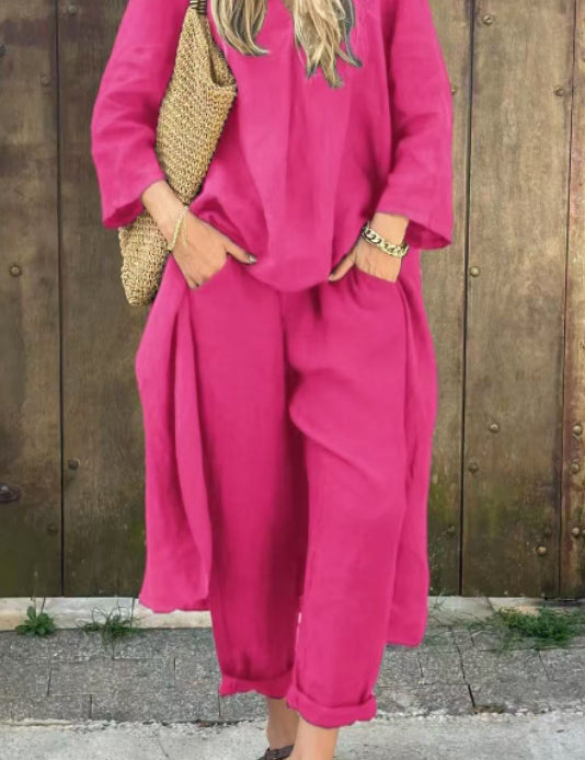 Womens Loungewear Set Effortless Chic Lightweight Two-Piece Outfit 10