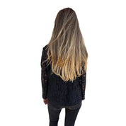 Womens Elegant Lace Blazer Shirt Stylish Fit 4