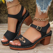 Womens Comfort Sandals Chic Everyday Footwear Synthetic Leather 1